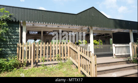 Weston-under-Lizard, England, 29th, May, 2018.  Weston Park Stately House. The Miniature Railway at Weston Park Stock Photo