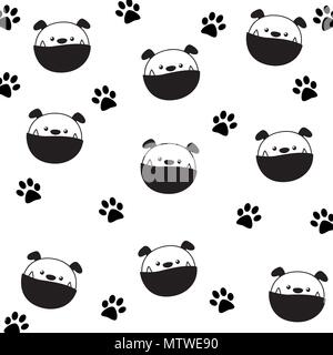 illustration of cute cartoon dogs on white background. Stock Vector