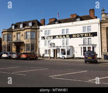 Historic buildings The Bear Hotel, Devizes, Wiltshire, England, UK, Stock Photo