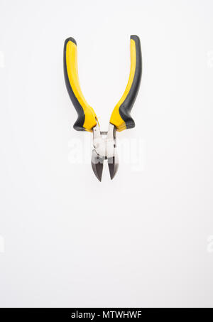 Pliers cutter or Pliers on a background Stock Photo
