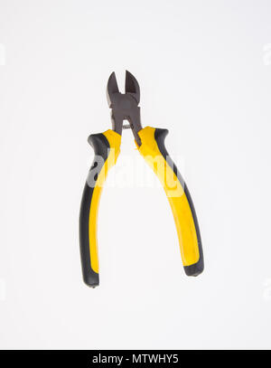 Pliers cutter or Pliers on a background Stock Photo