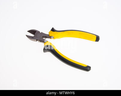 Pliers cutter or Pliers on a background Stock Photo