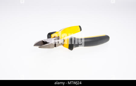 Pliers cutter or Pliers on a background Stock Photo