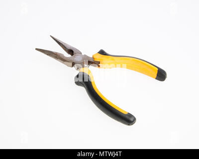 Pliers or Needle nose pliers on a background Stock Photo