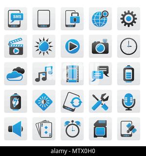 Mobile Phone Interface icons - vector icon set Stock Vector