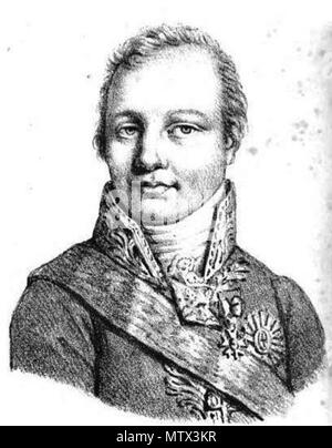 . Montalivet . 1822. Unknown 423 Montalivet, Jean Pierre Bachasson, comte de Stock Photo