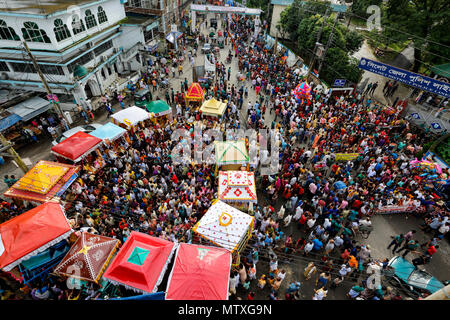 'Rathyatra' the journey of Jagannath, Sylhet, Bangladesh. Stock Photo