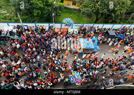 'Rathyatra' the journey of Jagannath, Sylhet, Bangladesh. Stock Photo