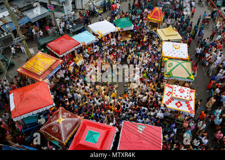 'Rathyatra' the journey of Jagannath, Sylhet, Bangladesh. Stock Photo