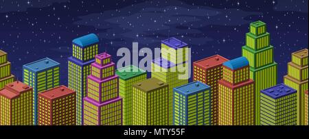 City, Seamless Background Stock Vector