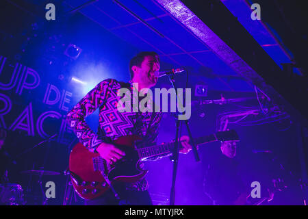 Sheffield, UK. May 30, 2018 - Last Shadow Puppets member and solo singer/songwriter, Miles Kane, performs at the Sheffield Leadmill as part of his solo comeback tour, 2018 Credit: Myles Wright/ZUMA Wire/Alamy Live News Stock Photo