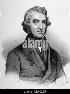 . English: Pierre Nicolas Gerdy (May 1, 1797 – March 18, 1856) . Unknown date. Artist: Maurir; engaved by Rosselin 483 Pierre Nicolas Gerdy Stock Photo