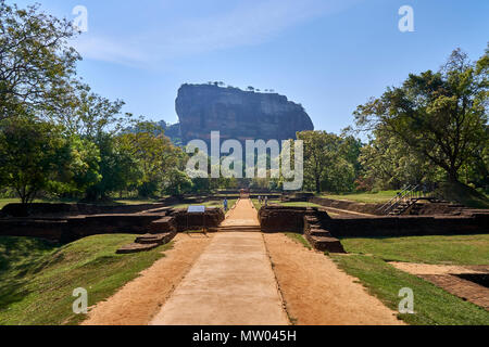 Sigiriya Rock, Matale District, Sri Lanka Stock Photo