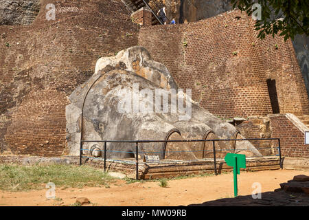 Lions paw at Sigiriya Rock, Matale District, Sri Lanka Stock Photo