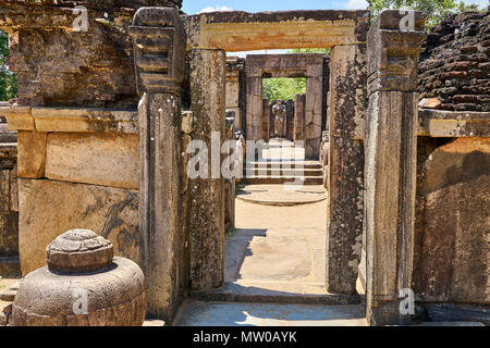 Hatadage, Polonnaruwa, Sri Lanka Stock Photo