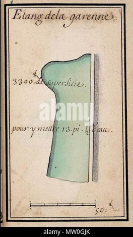 488 Plans réservoirs de Meudon 11 Stock Photo