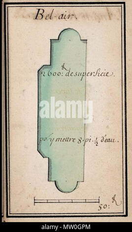 488 Plans réservoirs de Meudon 9 Stock Photo