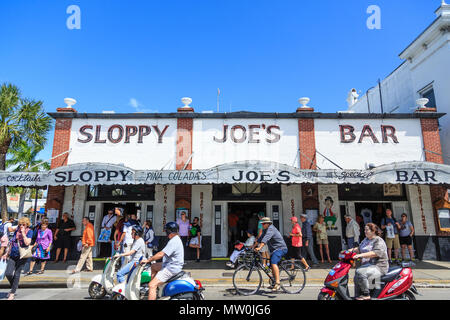 Sloppy Joe s is the famous bar in Key West where Ernest Hemingway Stock ...