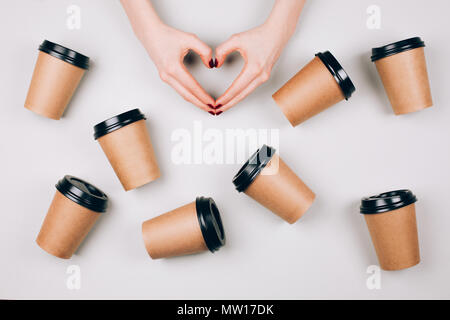 Loving coffee concept. Stock Photo