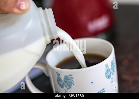 milk and coffee Stock Photo