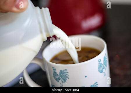 milk and coffee Stock Photo