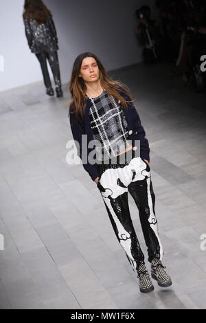 Ashish Autumn Winter Fashion Collection on the runway during London Fashion Week, 22nd February 2011 Stock Photo