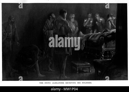 The dying Alexander receiving his soldiers by Andre Castaigne (1898 ...