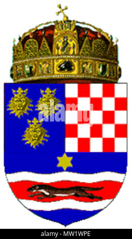 . English: Coat Of Arms Of The Triune Kingdom Of Croatia, Dalmatia And ...