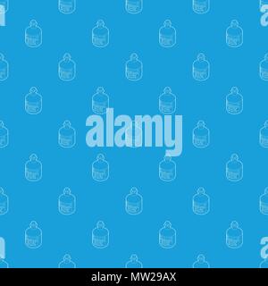 Ethanol in bottle pattern vector seamless blue Stock Vector