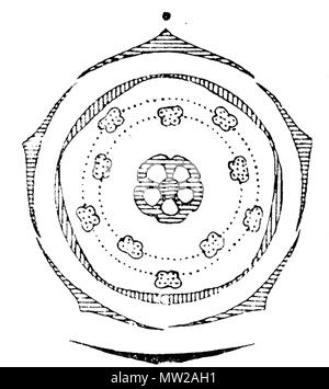 . flower diagram of Vaccinium . scanned 25 June 2006. de:Benutzer:Griensteidl 624 Vaccinium flowerdiagram Stock Photo