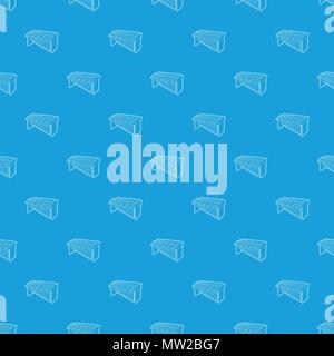 Synthesizer pattern vector seamless blue Stock Vector