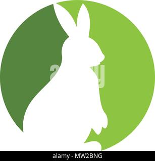 Rabbit Logo template vector icon illustration design Stock Vector