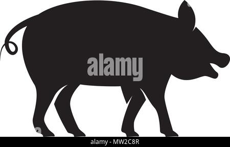 Pig Logo Template vector icon illustration design Stock Vector