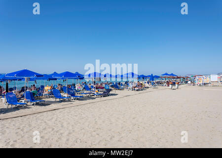 Golden Beach, Platanes, Rethymno Region, Crete (Kriti), Greece Stock Photo