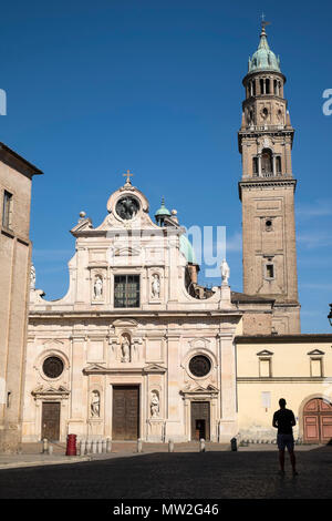 Italy, Emilia-Romagna, Parma: church of the Benedictine convent of San Giovanni Evangelista Stock Photo