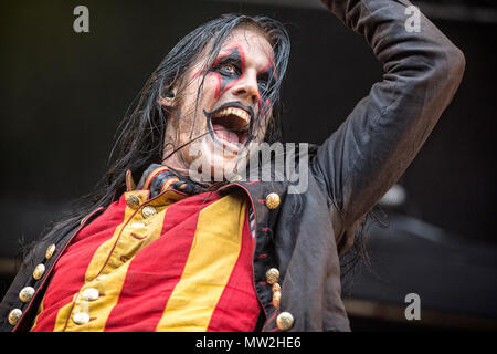 Norway, Halden - June 23, 2017. The Swedish heavy metal band Avatar ...