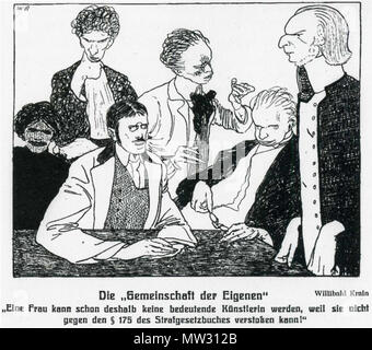 English Political Cartoon By Willibald Krain 16 1945 From The Journal Jugend Munich 8 October 1907