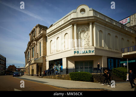 Stockport Town centre's  Great Underbank, Primark building in the old Coop Stock Photo