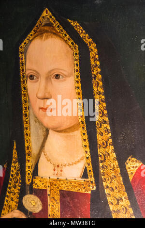 England, Portrait of Elizabeth of York, Wife of Henry VII Stock Photo