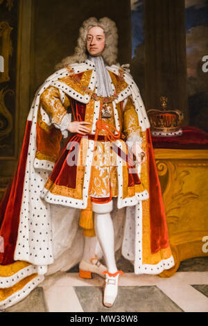 England, Portrait of George Prince of Wales by Godfrey Kneller dated 1716 Stock Photo