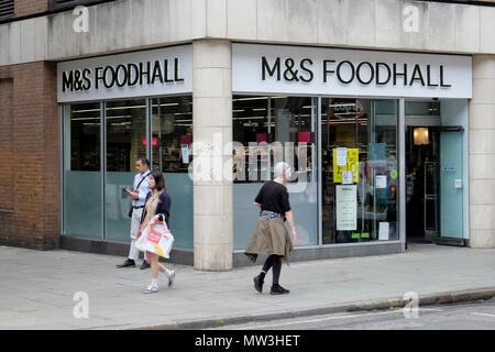 A general view of Marks & Spencer food hall in central London Stock Photo