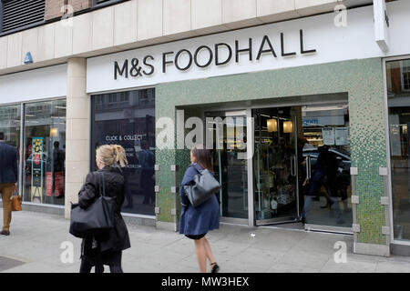 A general view of Marks & Spencer food hall in central London Stock Photo