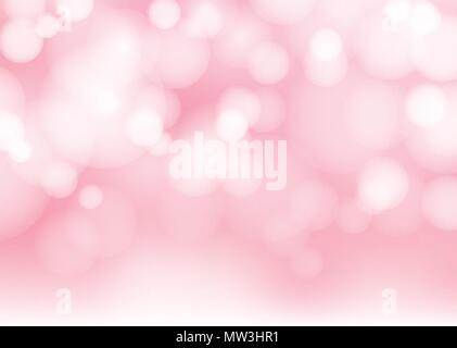 Abstract blurred soft focus bokeh of bright pink color background ...