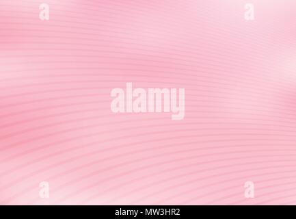 Abstract pink gradient with curved lines pattern texture background. Vector illustration Stock Vector