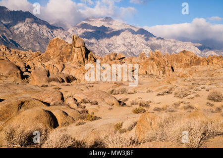 Many a western film has been made in these rocky hills at the base of the Sierra Nevada Range Stock Photo