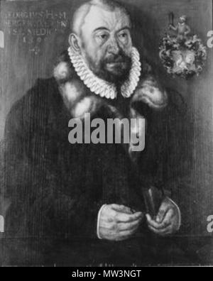 . Deutsch: Bild in der Tübinger Professorengalerie . 15 February 2014, 11:12:27. Unbekannter Maler 238 Georg Hamberger 1537-1599 Stock Photo