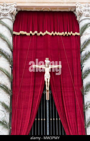 ROME, ITALY, MARCH 28, 2016: Vertical picture of image of Jesus at St Peter's Basilica in Vatican Stock Photo