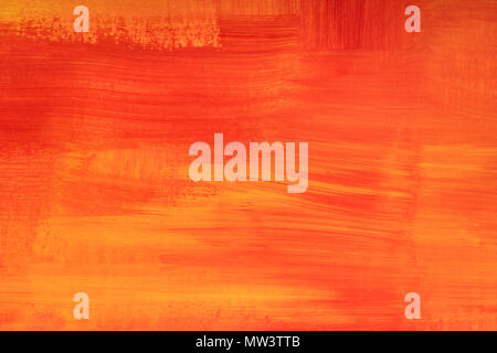 Abstract hand painted orange background Stock Photo