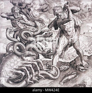 Hercules Killing the Lernean Hydra Stock Photo - Alamy