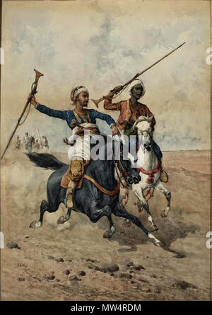 . The charge . before 1900. Giuseppe Gabani 232 Gabani-giuseppe-1846-1900-ital-the-charge Stock Photo